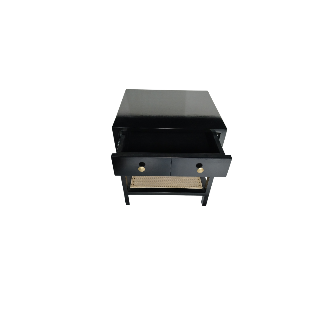 Solid Wood Black Consol Table