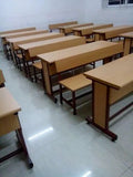 Dual Seater Classroom Desk & Bench | Institutional School Furniture | SRK Modular Furniture