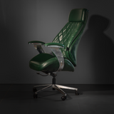 Premium Green Quilted Leather Executive Office Chair – SRK Modular Furniture Co.