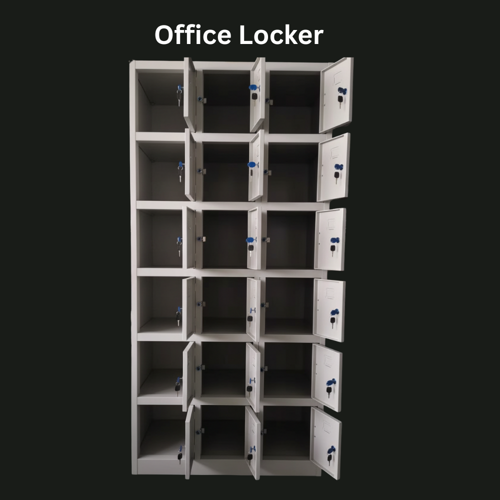 Industrial 15-Door Locker Cabinet | Heavy-Duty Steel Storage | SRK Modular Furniture