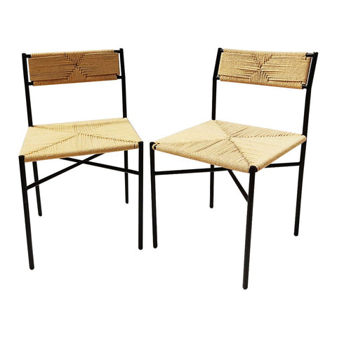 Jute Metal Chair