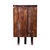 Living Room Bedside Console with Drawer With  Weathered  Wood Finish