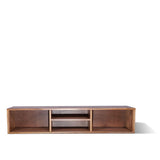 Rectangle Cabinet TV Unit In Saagwan Wood Walnut Finish