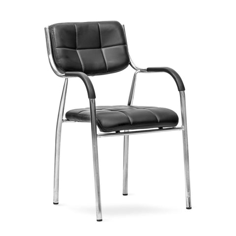 Metal Frame Chair In Leather Office Chair