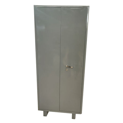 SRK Furniture Classic Metal Almirah Steel Wardrobe Grey in  2 Doors For Office And School