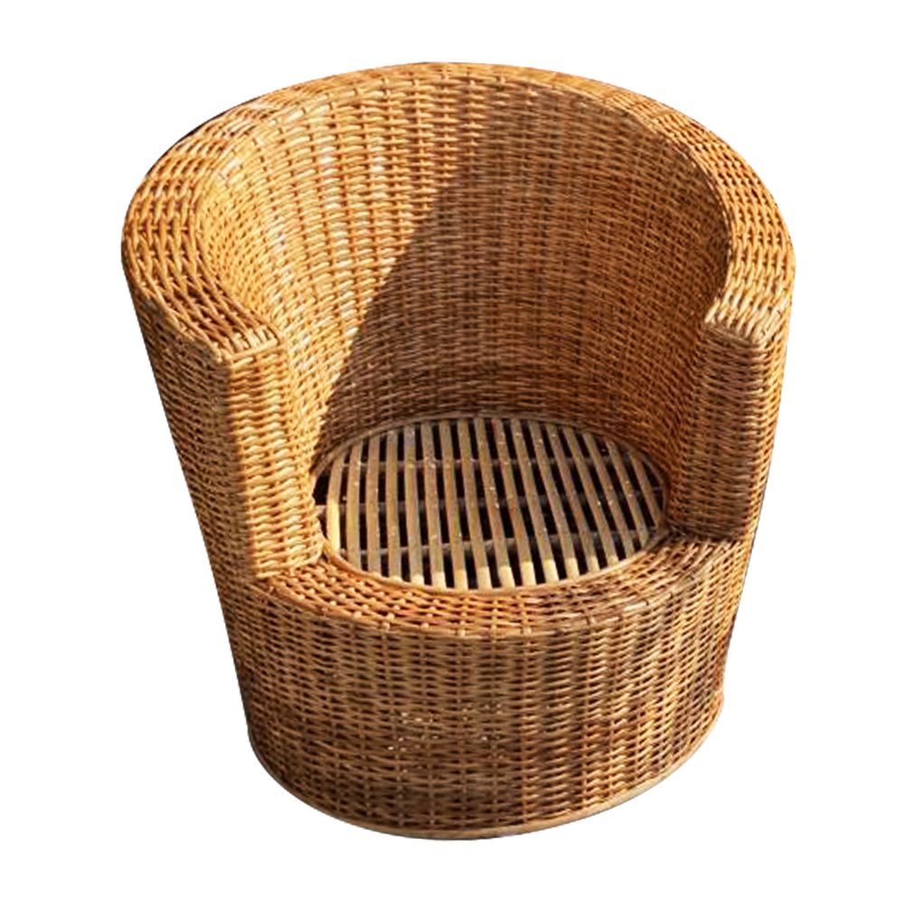 Wooden Chair in Rattan Cane Set of sofa And 2 Single Seater and Center Table