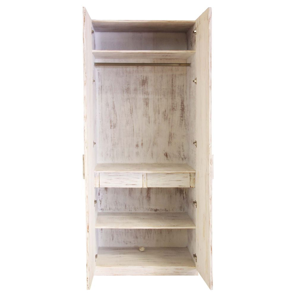 Sheesham Wood Solid Wood 2 Door Wardrobe