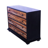 Double Colour Solid Wooden Console Table  with Secured Metal Legs Desk for Living Room Weatherwood Finish