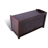 Great entryway bench two door  Sagwan Wood with storage walnut finish