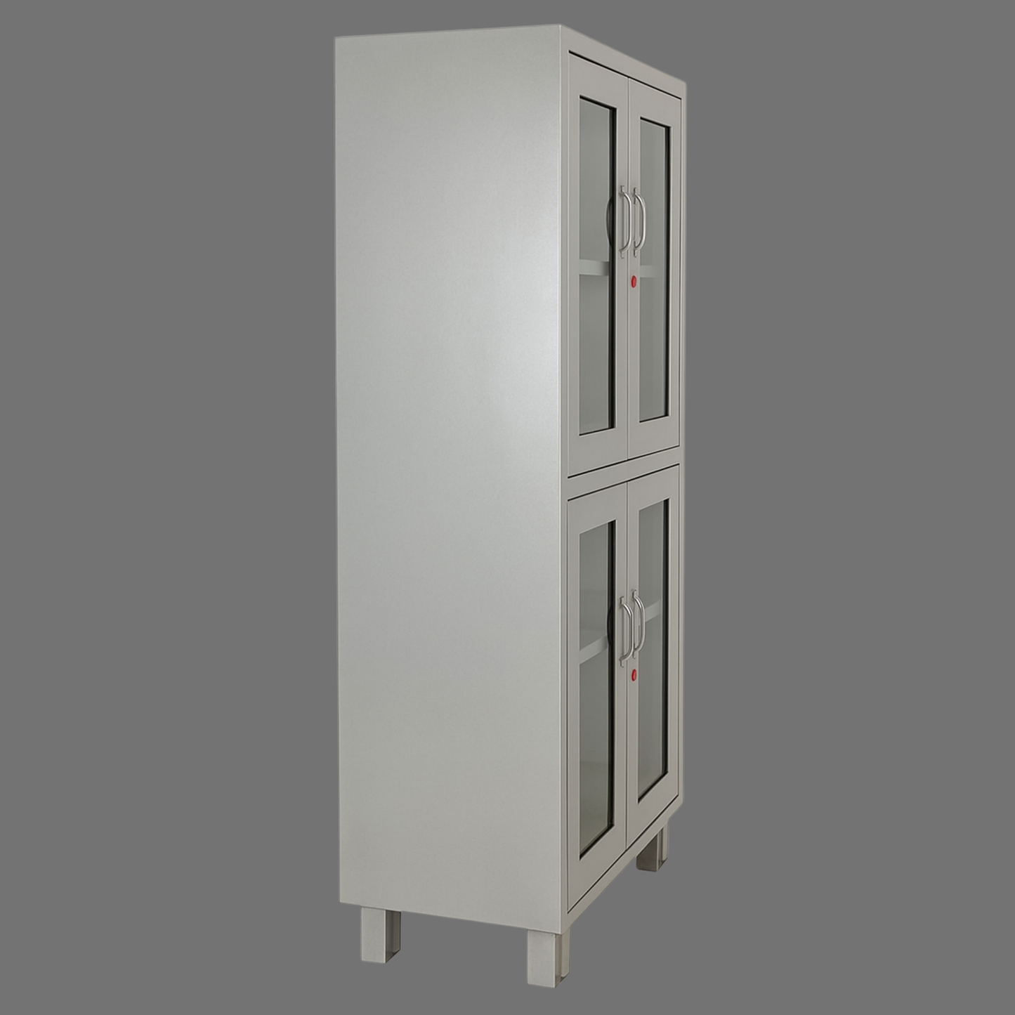 Metal Almirah with double door Glass