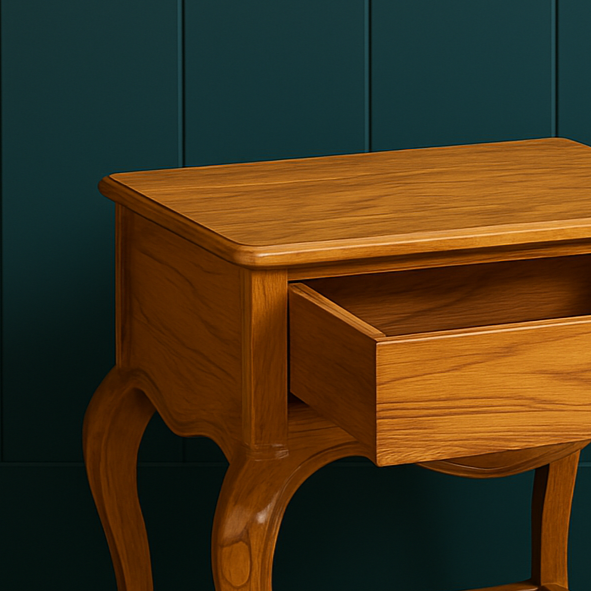 Arden Classic Curved-Leg Bedside Table Collection