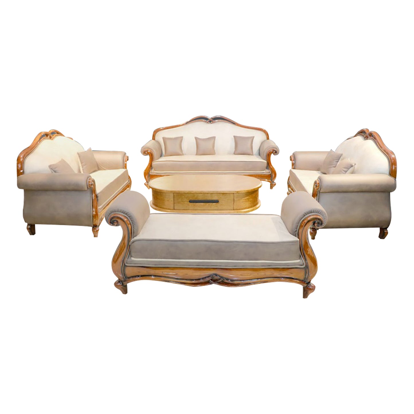 Luxury Sofa Lounge Chair For Living Room With Coffee Table