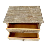 Side Table / Bed side Table in solid wood with Weathered Finish