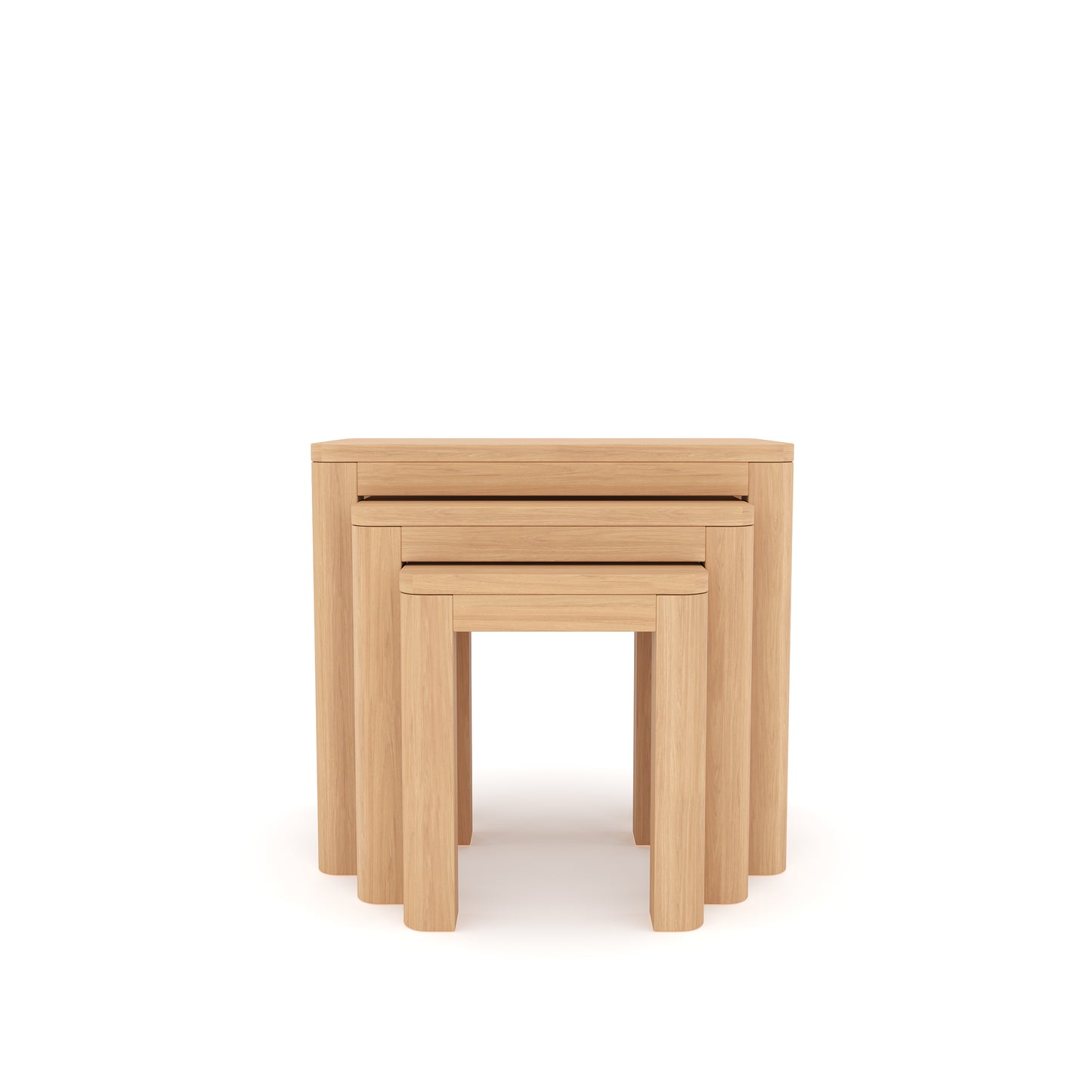 Nesting Side Table in Table end table Side table Color Natural oak