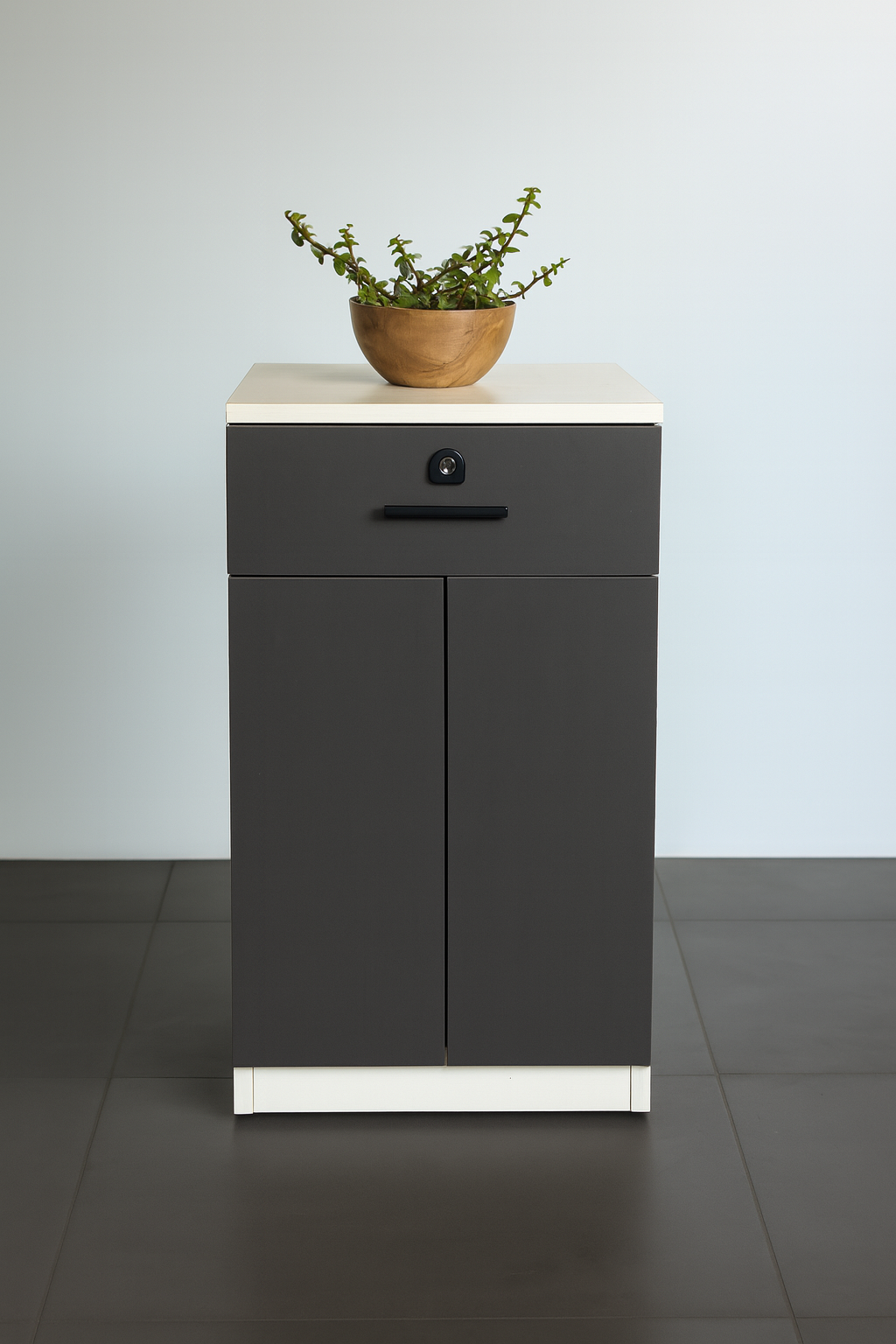 Compact Office Storage Cabinet with Drawer & Shutter – SRK Modular Furniture Co.