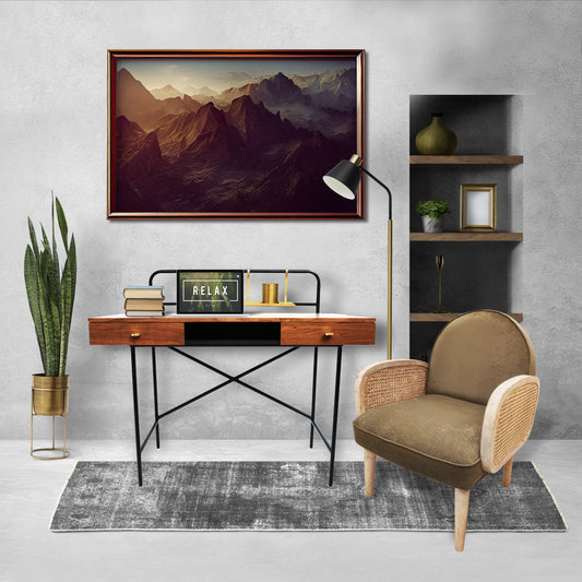 Chair With Arm Wooden Frame With Cushioned