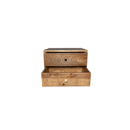 Solid wood collection console