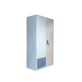 Industrial Metal Storage Locker | 2-Door Steel Almirah with Drawers | SRK Modular Furniture