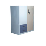 Industrial Metal Storage Locker | 2-Door Steel Almirah with Drawers | SRK Modular Furniture