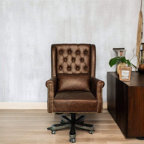 Master Fort Leather Mesh Chair