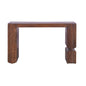 Modern Solid Wood Console Table  Sculptural Design