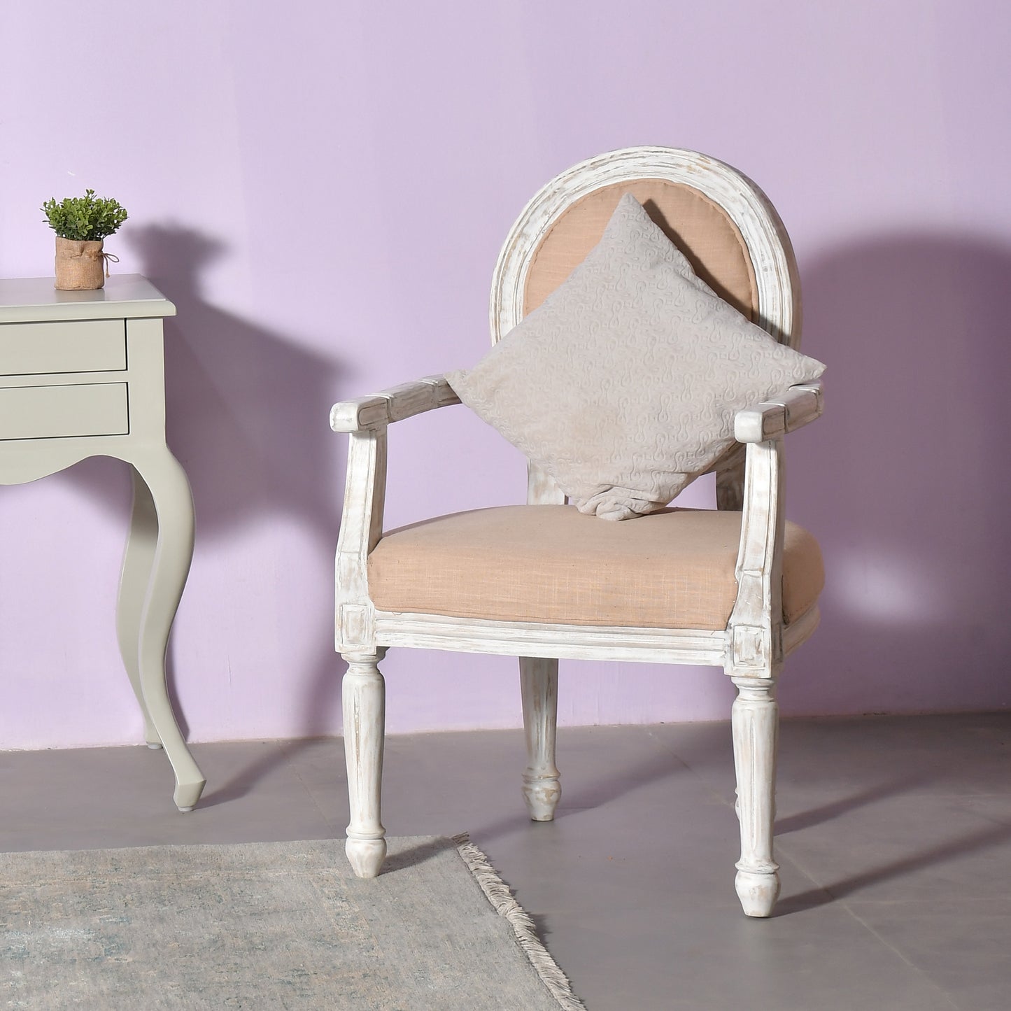 Vintage Elegance Louis-Style Armchair