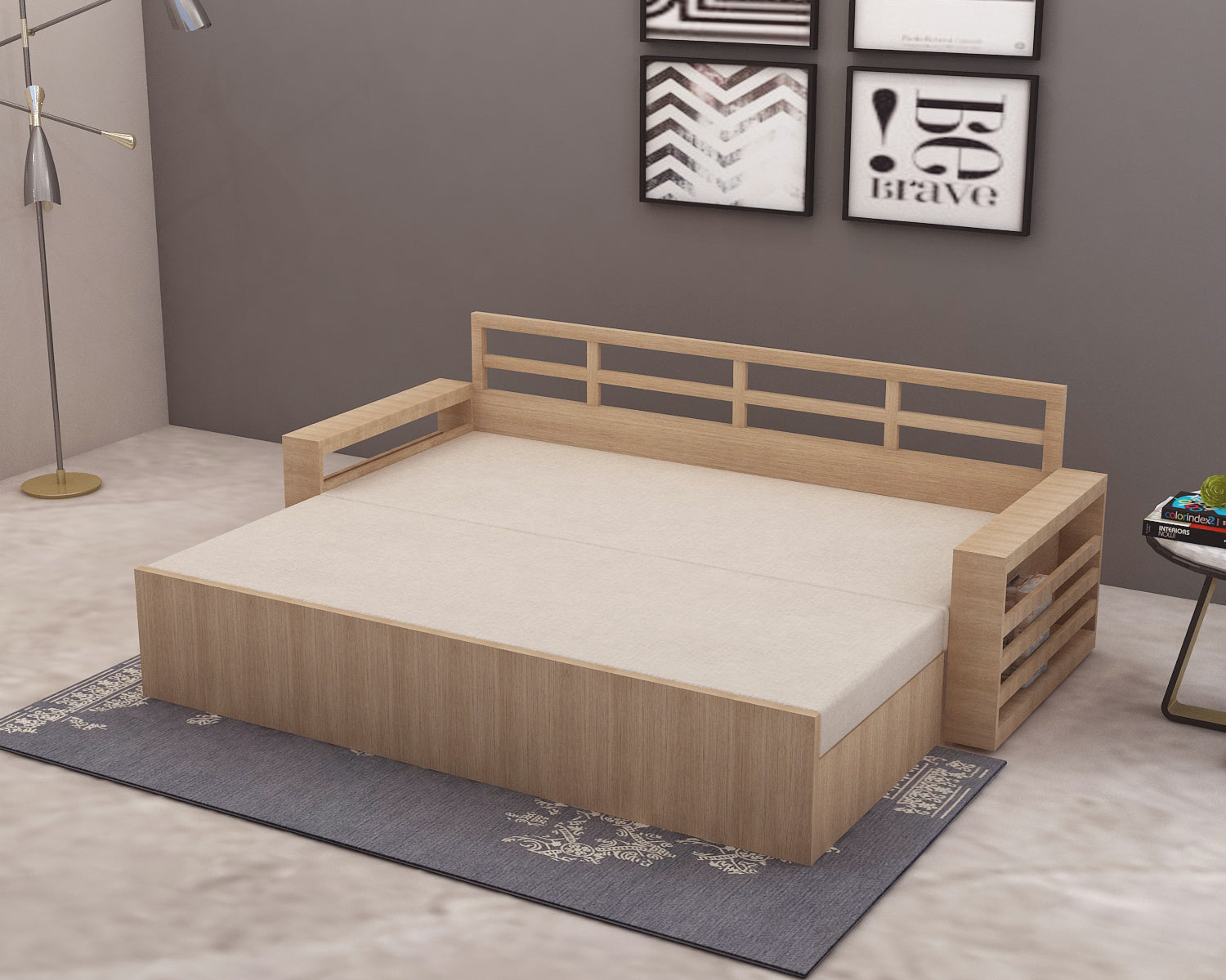 SRK Sofa Cum Bed – Space-Saving, Comfortable & Multi-Functional Furniture