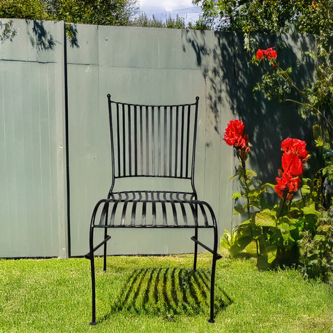 Black Metal Restaurant Chair
