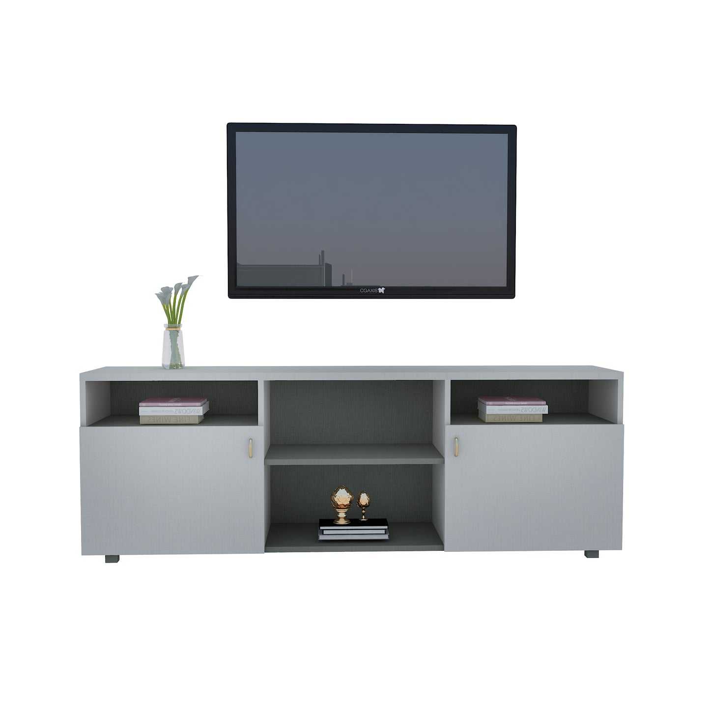 Modern Wooden TV Cabinet – Elegant & Functional Storage Solution