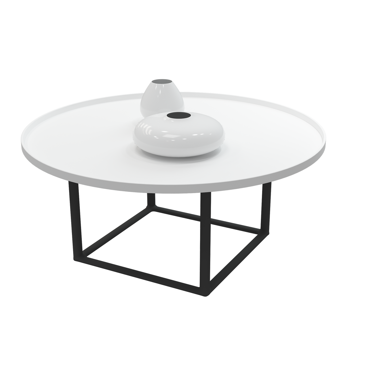 SRK Furniture Modern Round Coffee Table end Table