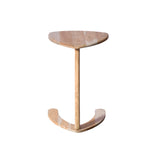 Amorph Palm Honey Stained Side Table Sculptural Accent Table