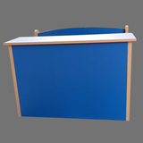 Dual Desk For School Students In Metal Frame Wooden Top