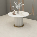 SRK Furniture White Cobe Dining Table