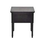 Elegant Black Wooden Side Table  Timeless Charm & Functionality