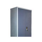 2-Door Blue Metal Almirah | Office & Industrial Steel Locker Cabinet | SRK Modular Furniture