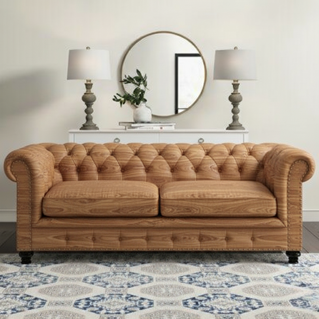 Aurelia Chesterfield Sofa | Deep Teal Tufted Velvet Sofa | Theom Living