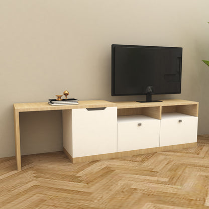 Contemporary Wooden TV Stand – Elegant Design for Modern Homes