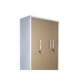 3-Door Metal Storage Almirah | Office & Industrial Locker Cabinet with Drawers | SRK Modular Furniture