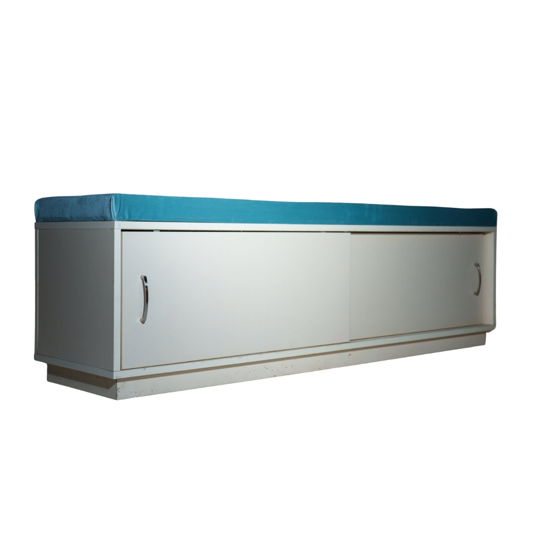 Srk- Hallway Shoe Bench Wooden Shoe Rack 2 Tier Hidden Shoe Cabinet with Flip-Drawer