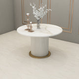 SRK Furniture White Cobe Dining Table