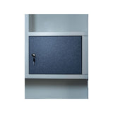 2-Door Blue Metal Almirah | Office & Industrial Steel Locker Cabinet | SRK Modular Furniture