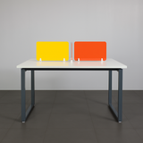 2-Seater Modular Office Workstation with Acrylic Privacy Panels – SRK Modular Furniture Co.