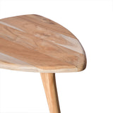 Amorph Palm Honey Stained Side Table Sculptural Accent Table