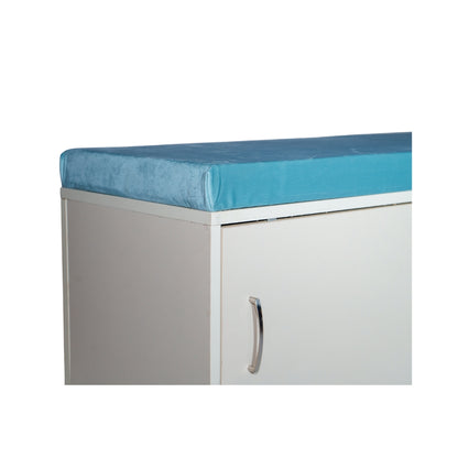 Srk- Hallway Shoe Bench Wooden Shoe Rack 2 Tier Hidden Shoe Cabinet with Flip-Drawer