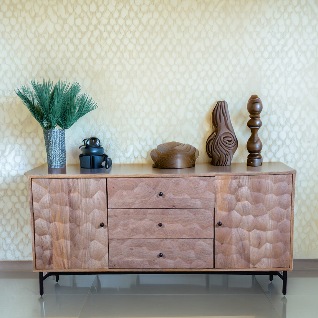 Sheesham Wood 3 Door Cabinet