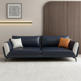 Aristo Luxe Leather Sofa | Modern Wooden Frame Sofa | Theom Living