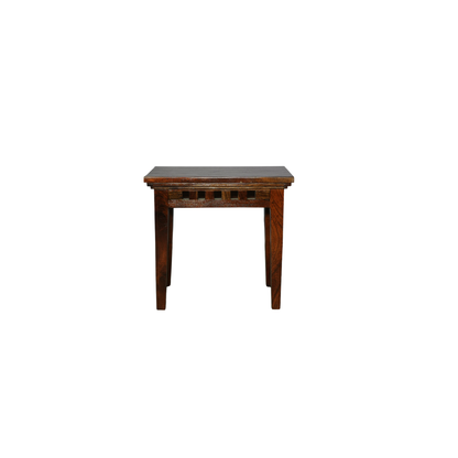 Solid sheesham wood side table