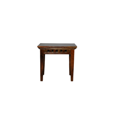 Solid sheesham wood side table