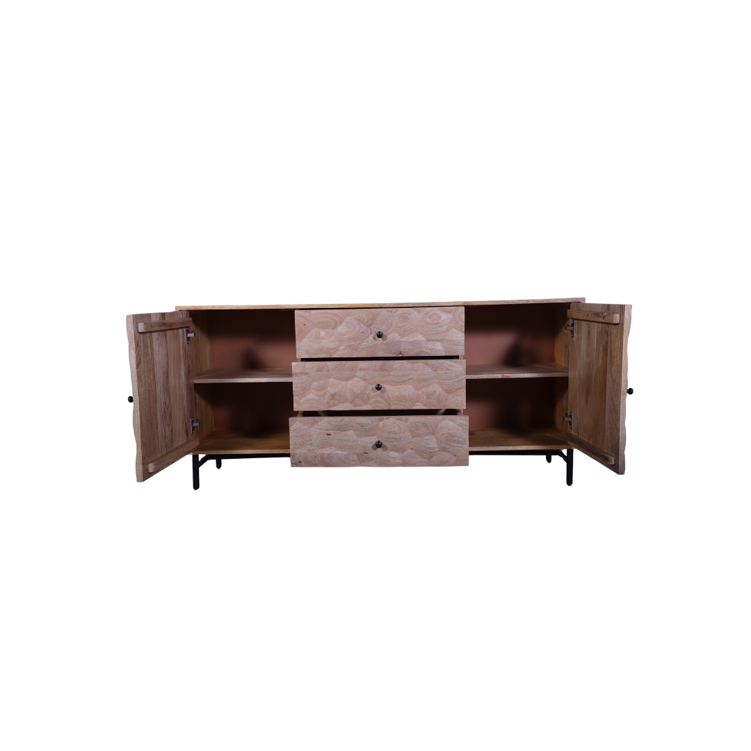 Sheesham Wood 3 Door Cabinet
