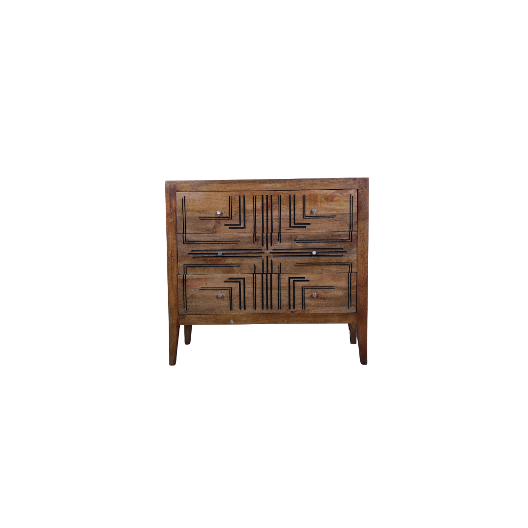 Solid Wood Chest Drawer For Living Room